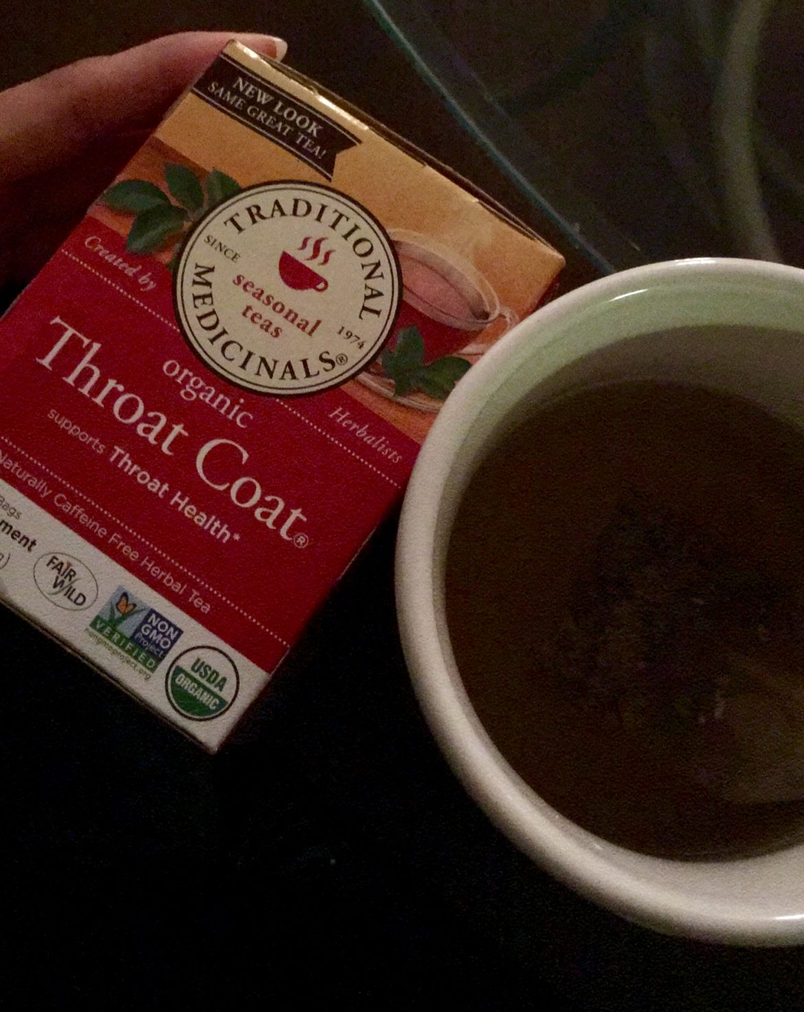 Throat coat tea